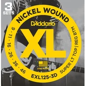 DAddario EXL125-3D Žice za elektricnu gitaru (Kao novo)