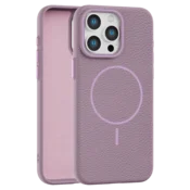 Leather Grip MagSafe maska za iPhone 15 Pro Max - Ljubičasta