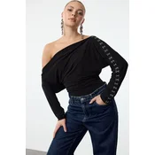 Trendyol Milla ženska bluza Tpraw25Bz00025, crna