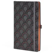 NOTES 13X21CM CRTE 96L S GUMICOM CASTELLI COPPER ART DECO ANTRACIT/BAKRENI