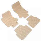 Rubber car mats Citroen C6 2005-2012 (beige)