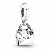 Pandora Srebrna torbica iz perl s srcem 799536C00