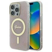 slomart Etui Guess IML 4G MagSafe za iPhone 16 Pro Max - roza