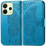 GS Ovitek za Xiaomi Redmi Note 14 4G, metuljček, moder