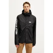 Kišna jakna Helly Hansen Ervik za muškarce, boja: crna, 64032