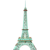 Woodcraft Drvena 3D puzzle Eiffelov toranj tirkizna