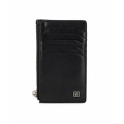 ETUI ZA KARTICE ŽENSKI SARDEGNA ČRNA COW FLAT NAPPA