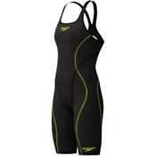 Speedo fastskin hyperspark open back black/yellow xxs - uk28