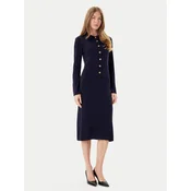 Luisa Spagnoli Pletena obleka Matteucci 100147 Mornarsko modra Regular Fit