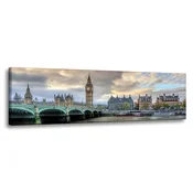 shumee Platno s sliko Arhitektura London Big Ben 135X45 cm