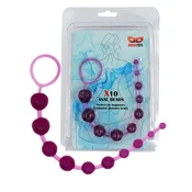 X10 Anal Beads Ljubicaste
