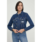Traper jakna Calvin Klein Jeans za žene, boja: tamno plava, za prijelazno razdoblje