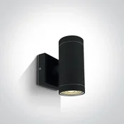 ZIDNA SVJETILJKA 2×GU10/35W/230V IP54 CRNA