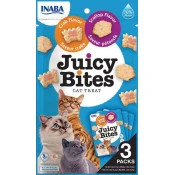 Mačji priboljški Juicy Bites, 3 x 11,3 g - Okus pokrovač in rakcev