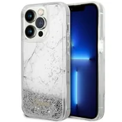 Guess GUHCP14LLCSGSGH etui za iPhone 14 Pro 6.1 bel/marmor