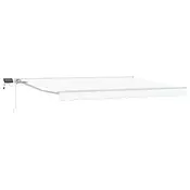 Rucni okvir tende s LED-ima Bijeli 4 × 3 m