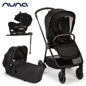 nuna otroški voziček 4v1 triv™ next + lytl™ + arra™ flex caviar + isofix baza next