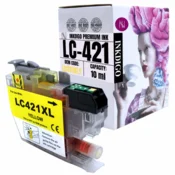 Inkdigo tusz LC421XLY kompatybilny z Brother DCP-J1050DW MFC-J1010DW Certyfikat TÜV