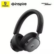 Baseus Inspire XH1 bežične slušalice s aktivnim poništavanjem buke, crne A00085701123-00