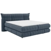 Boxspring Krevet Auris 140/200 cm , sivo-plava