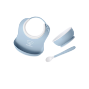 Baby Feeding Set, 3 pcs - Powder blue