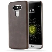 Cadorabo Cadorabo Case, združljiv z LG v Vintage Brown - Hard Case zaščitni pokrov iz imitacije usnja, (20563739)