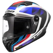 Motociklisticka kaciga koja pokriva cijelo lice LS2 FF805 Thunder C GP Aero Raute plavo-crvena