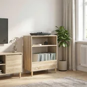 vidaXL Stojalo za gramofon Sonoma hrast 71 x 39,5 x 83 cm