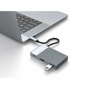 Priklopna postaja HyperDrive HY-HD-G206 Gen2 USB-C 6in1 siva/srebrna