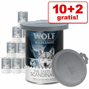 Ekonomično pakiranje Wolf of Wilderness The Taste Of 12 x 400 g - Canada - govedina, puretina, bakalar