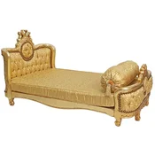 Casa Padrino baroque dog bed gold pattern/antique gold - Handmade antique style dog bed - Magnificent dog furniture in baroque style - Antique style pet furniture - Baroque pet furniture