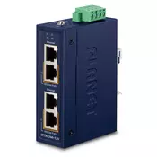 PLANET Industrial 2-port 10/100/1000T Gigabit Ethernet (10/100/1000) Power over Ethernet (PoE) Blue