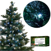 IKONKA Božična LED svetlobna veriga za drevesce 10 m, 100 LED, hladna bela, 8 načinov svetenja IK-KX5235_1