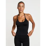 YO-GAYA Športni top Sculpt Halter Top črna