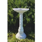 Casa Padrino Art Nouveau bird bath gray A� 33 x H. 68 cm - Garden decoration