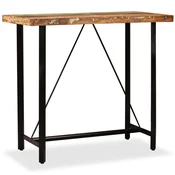 Vidaxl Barska miza iz trdnega predelanega lesa 120x60x107 cm
