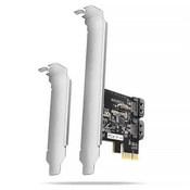 AXAGON PCES-SJ2 Dvokanalni krmilnik SATA III PCI-Express z dvema notranjima priključkoma SATA. Standardni in nizki profil