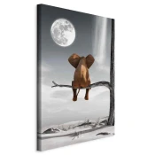 artgeist Slika Na Platnu Elephant And Moon