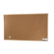 TiskajPoceni Tabla pluta 60×90 cm – Kakovostna oglasna deska z lesenim okvirjem