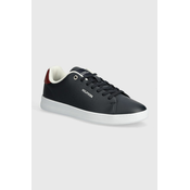 Kožne tenisice Tommy Hilfiger COURT CUPSOLE RWB LTH boja: tamno plava, FM0FM04966