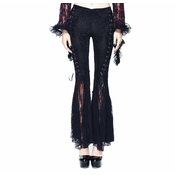 Ženske hlače DEVIL FASHION - Dark Drapery Gothic Bell-Bottom - PT084