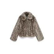 VERO MODA Zimska jakna VMLIA rjava/siva/temno siva