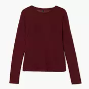 Cropp - Majica z dolgimi rokavi - maroon