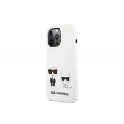 KARL LAGERFELD KLHCP13LSSKCW za iPhone 13 Pro bela silikonska zaščita - Full Bodies