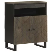 Komoda crna 60x33x75 cm Puno drvo Mango