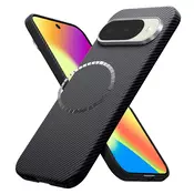 Premium maskica Techsuit Aramid Fiber s MagSafe podrškom za Google Pixel 10 / Pixel 10 Pro - black
