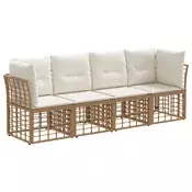 Set vanjskih sofa Prirodna Poliester