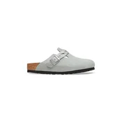 Birkenstock natikači ženski semiš Boston Braided Suede Leather