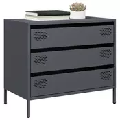 Komoda antracit 68x39x58,5 cm od hladno valjanog celika