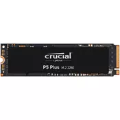 Crucial SSD 500GB P5 Plus M.2 NVMe, R/W: 6600/4000 MB/s, M.2 80mm PCIe Gen4 Micron 3D NAND, EAN: 649 CT500P5PSSD8
